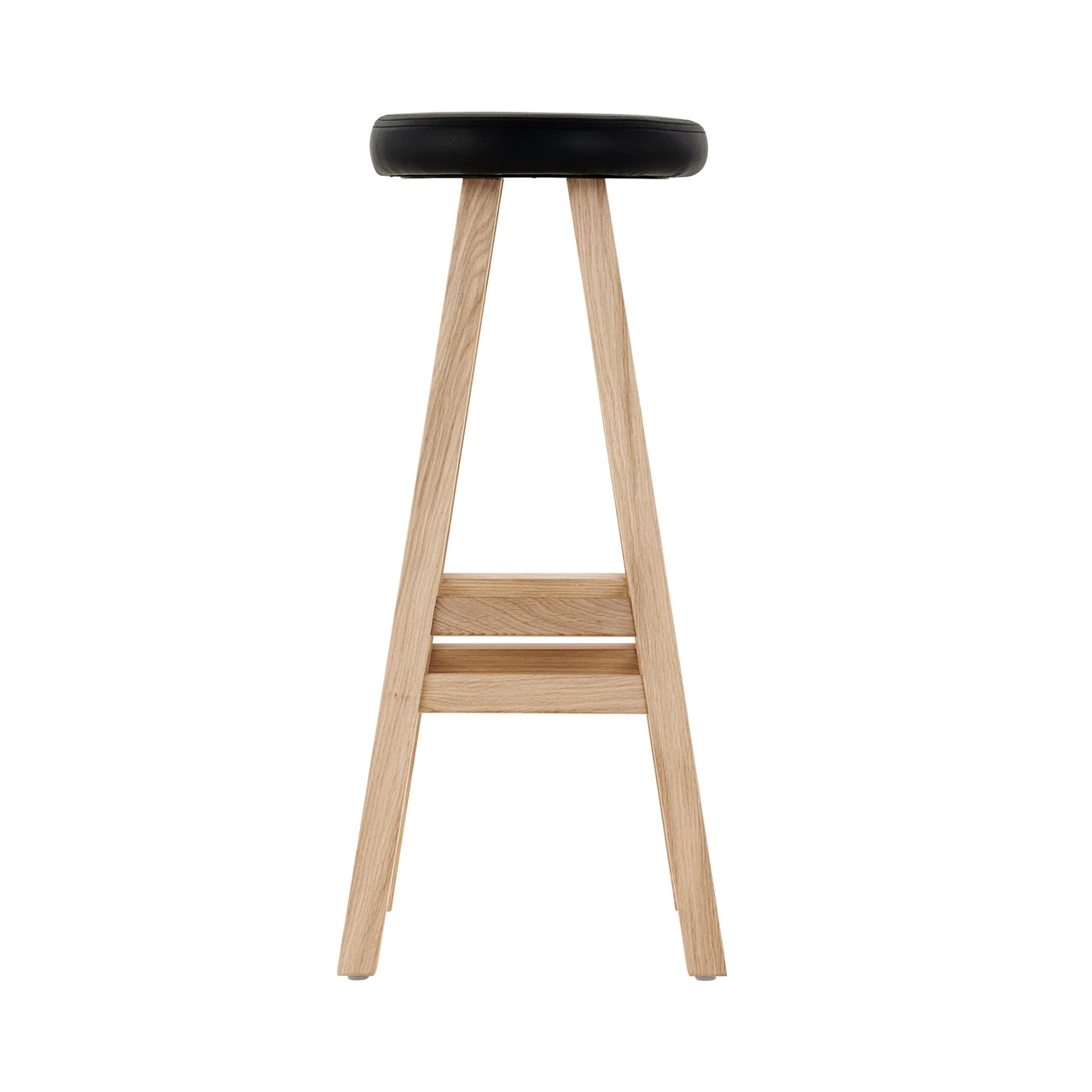 Oki-Nami Stool: Bar + Oak