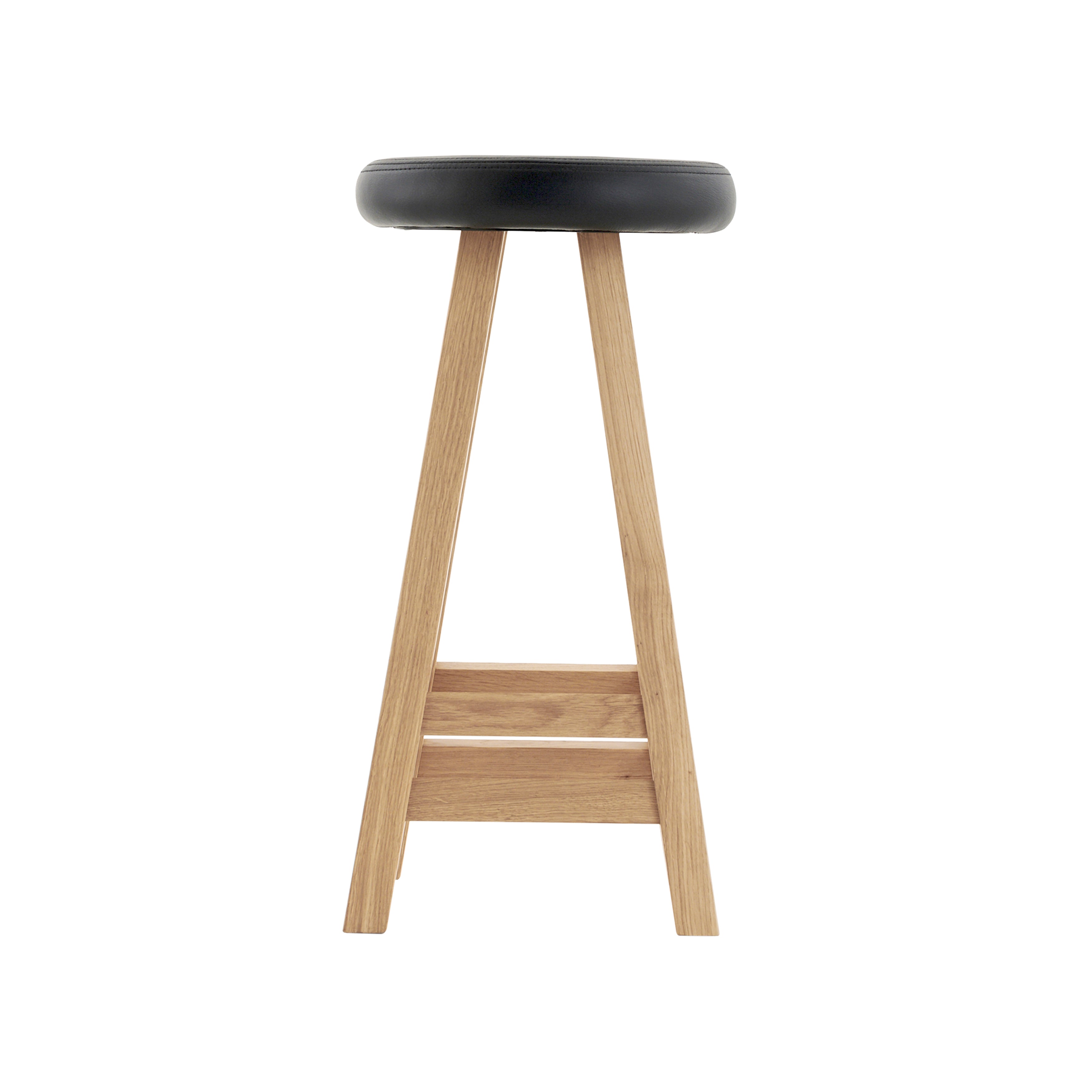 Oki-Nami Stool: Counter + Oak