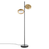 Berlin Floor Lamp: Anodized Brass
