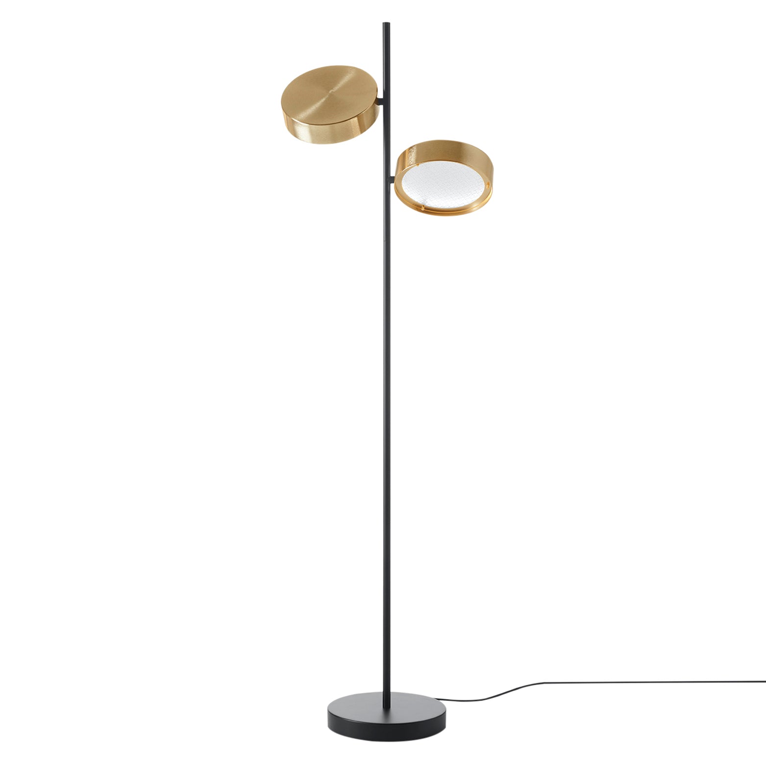 Berlin Floor Lamp: Anodized Brass