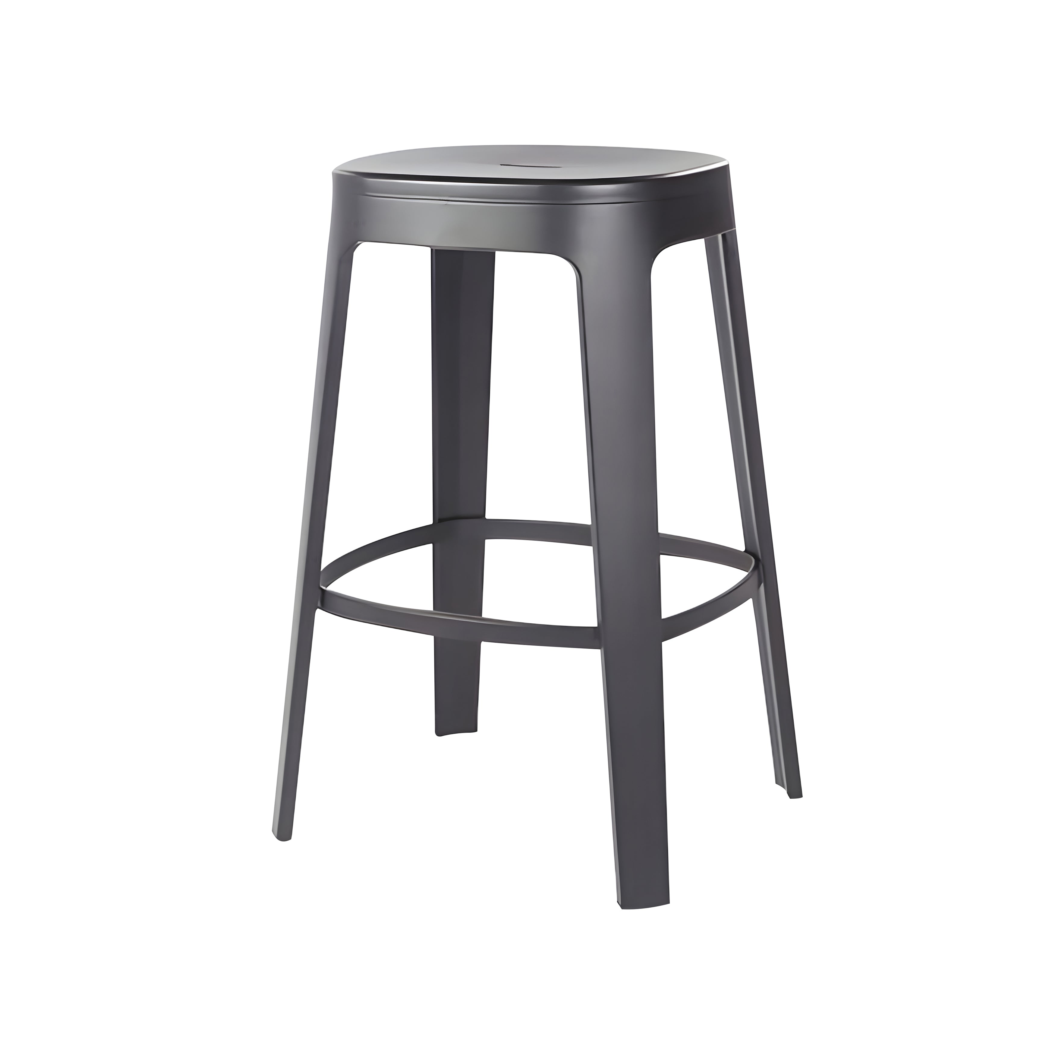 Ombra Bar + Counter Stool: Stacking + Counter + Jet Black