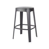 Ombra Bar + Counter Stool: Stacking + Counter + Jet Black