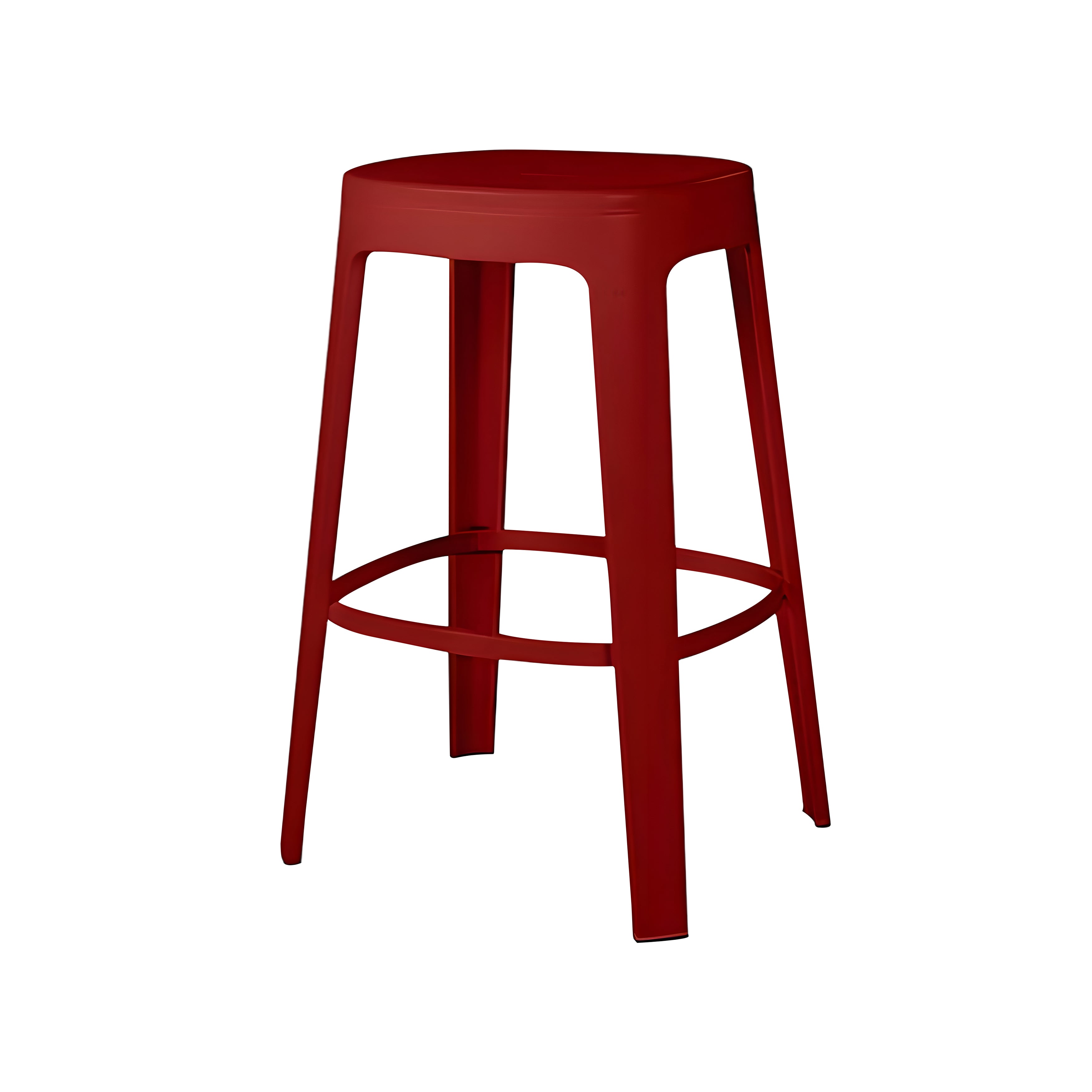 Ombra Bar + Counter Stool: Stacking + Counter + Bordeaux