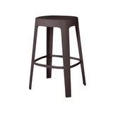 Ombra Bar + Counter Stool: Stacking + Counter + Grey Brown