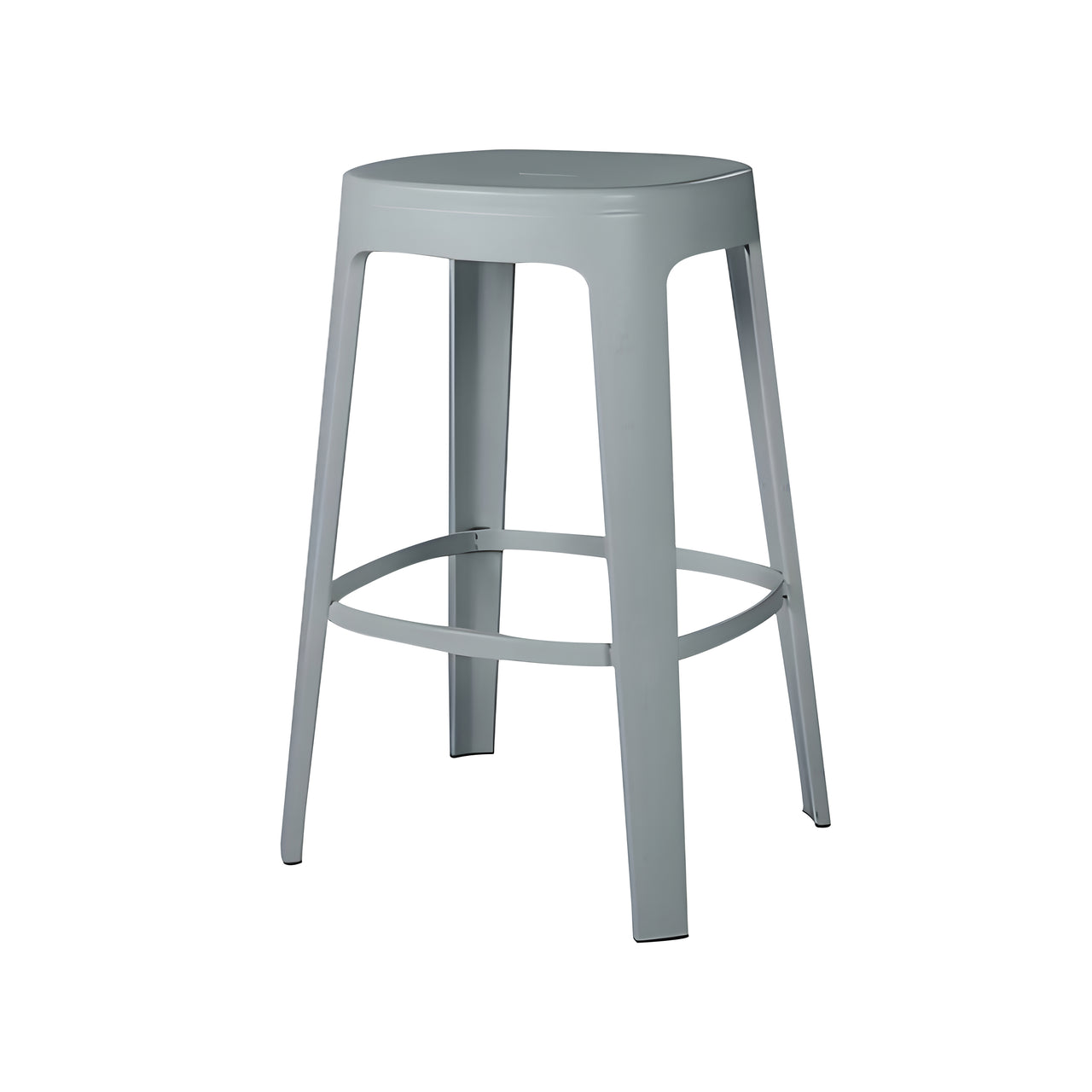 Ombra Bar + Counter Stool: Stacking + Counter + Window Grey
