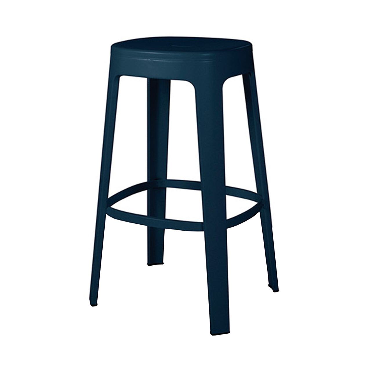 Ombra Bar + Counter Stool: Stacking + Bar + Blue