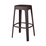 Ombra Bar + Counter Stool: Stacking + Bar + Grey Brown