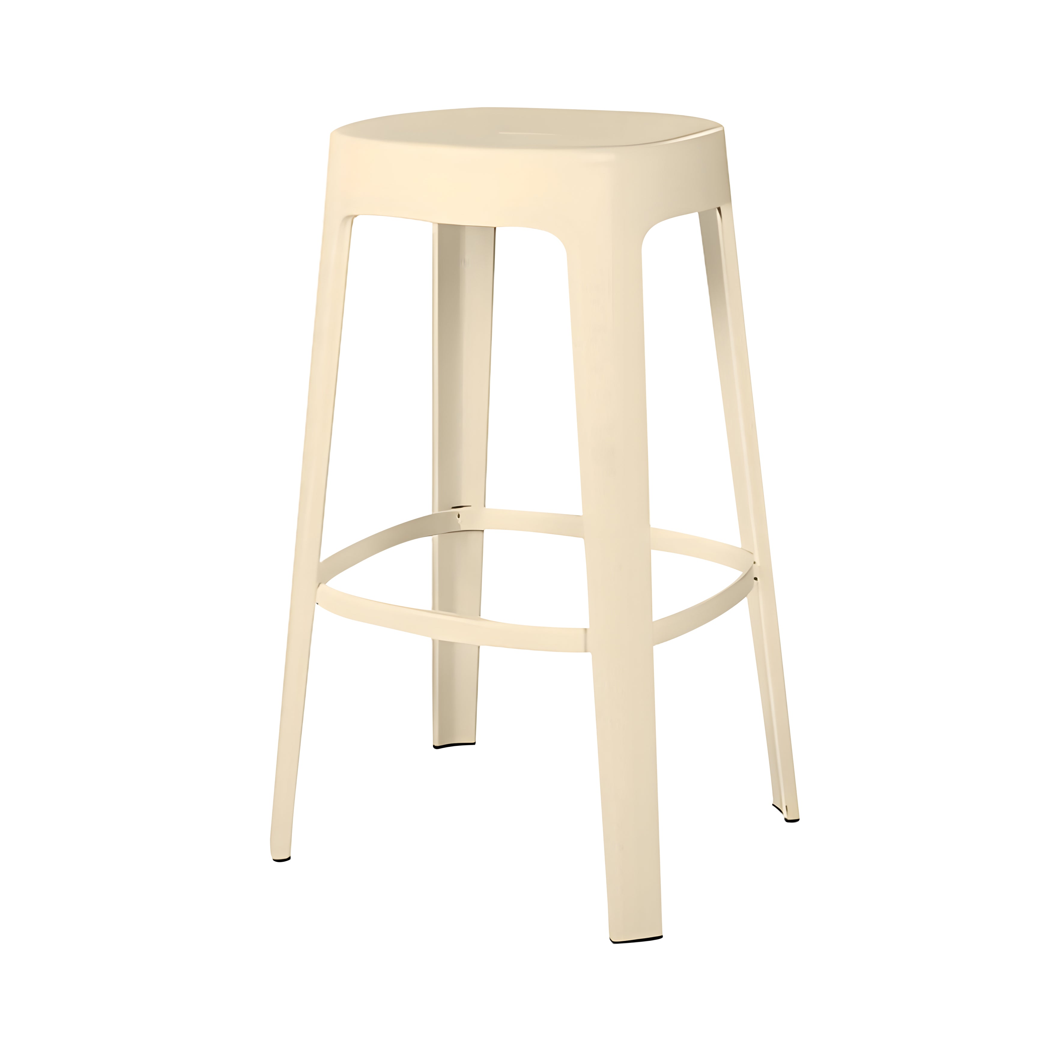 Ombra Bar + Counter Stool: Stacking + Bar + Light Ivory