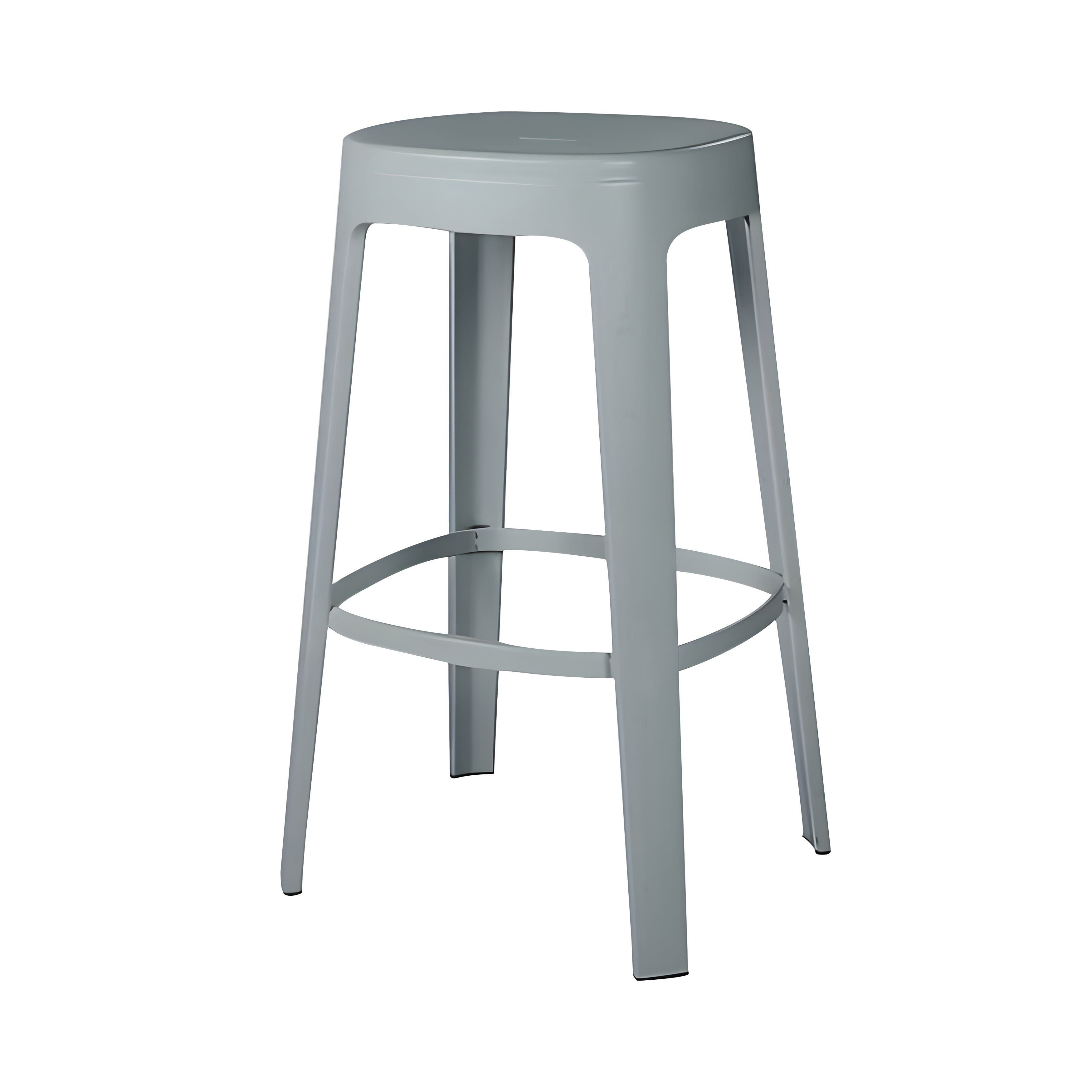 Ombra Bar + Counter Stool: Stacking + Bar + Window Grey