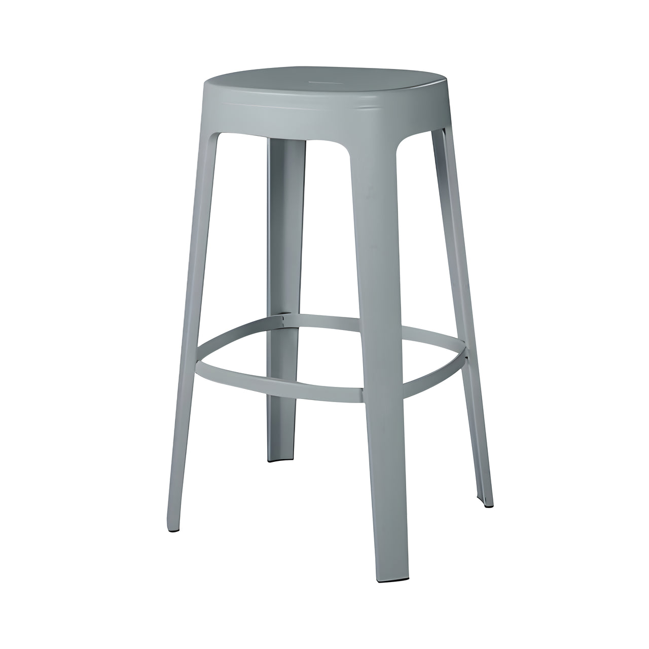 Ombra Bar + Counter Stool: Stacking + Bar + Window Grey