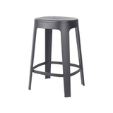 Ombra Bar + Counter Stool: Stacking + Counter + Black