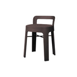 Ombra Stool with Backrest: Grey Brown