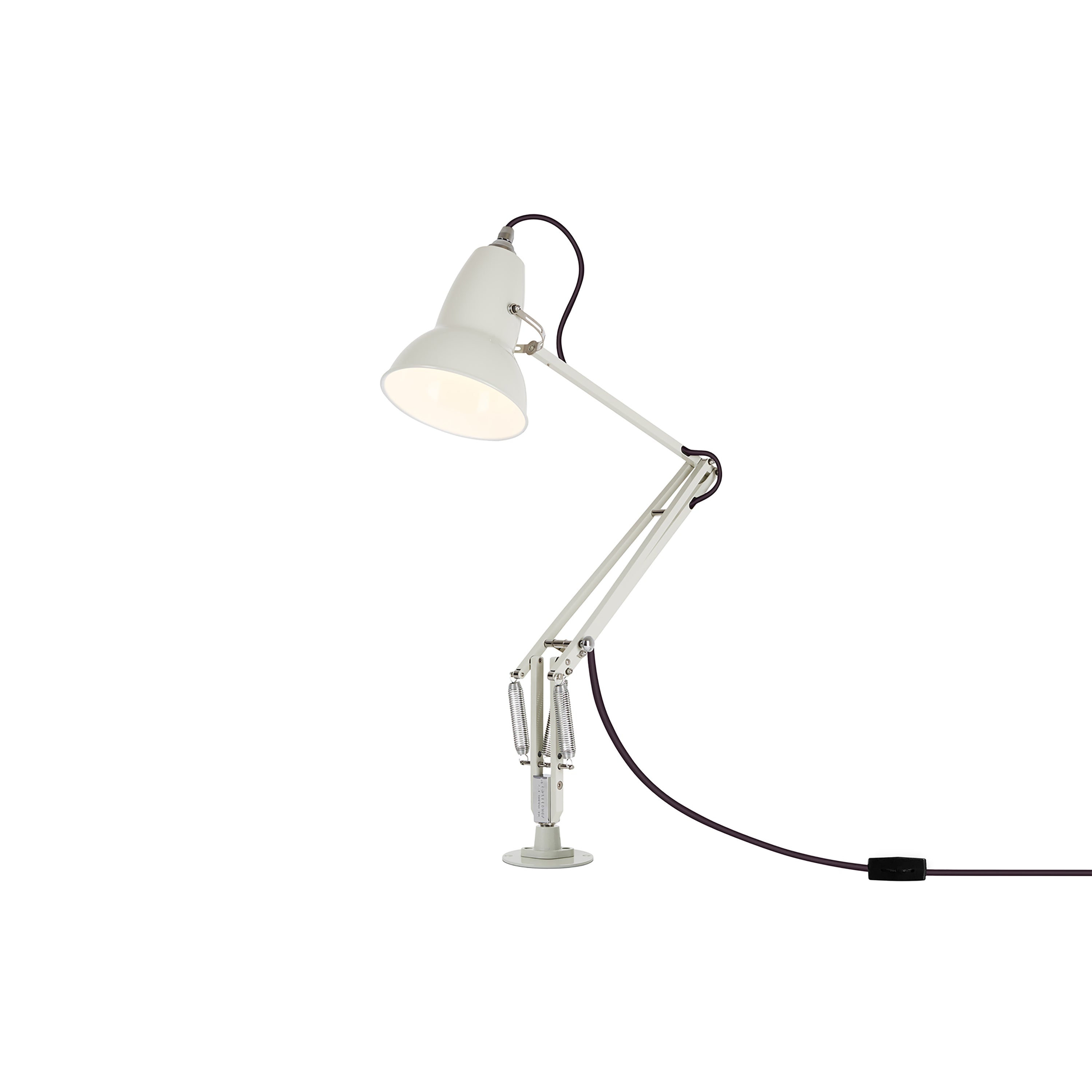 Original 1227 Desk Lamp with Insert: Linen White