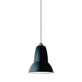 Original 1227 Giant Brass Pendant Light: Ink Blue