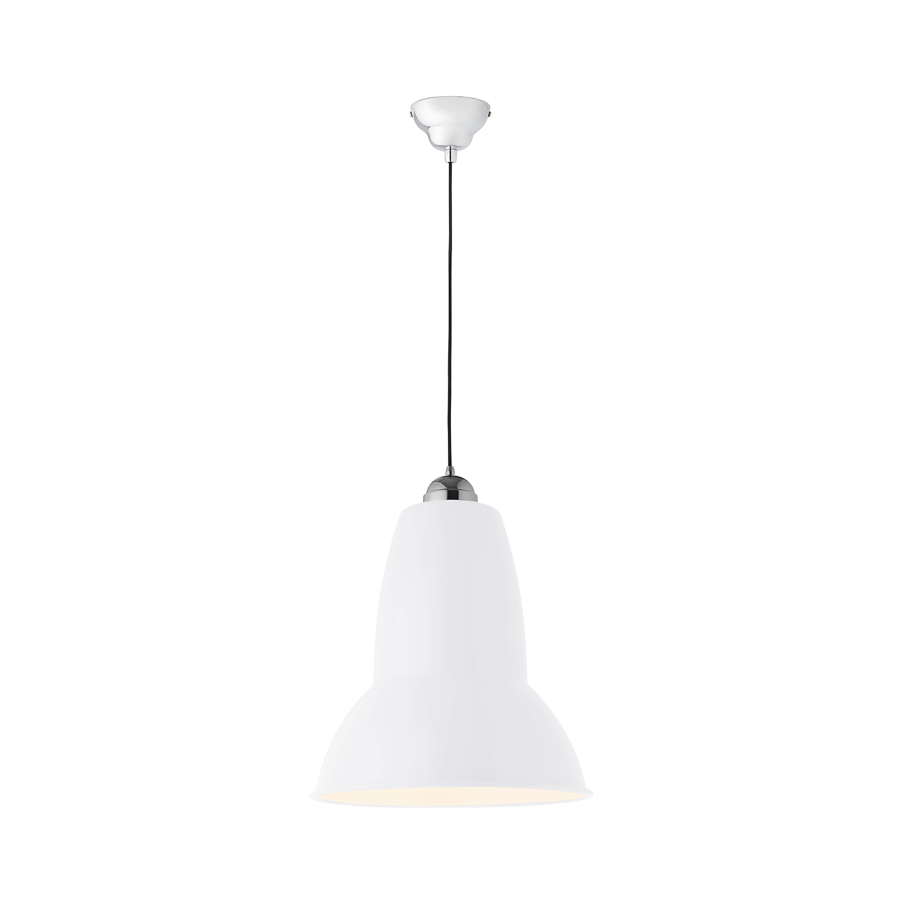 Original 1227 Giant Pendant Light: Alpine White + Gloss