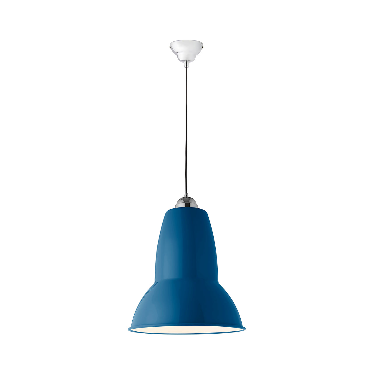 Original 1227 Giant Pendant Light: Marine Blue + Gloss