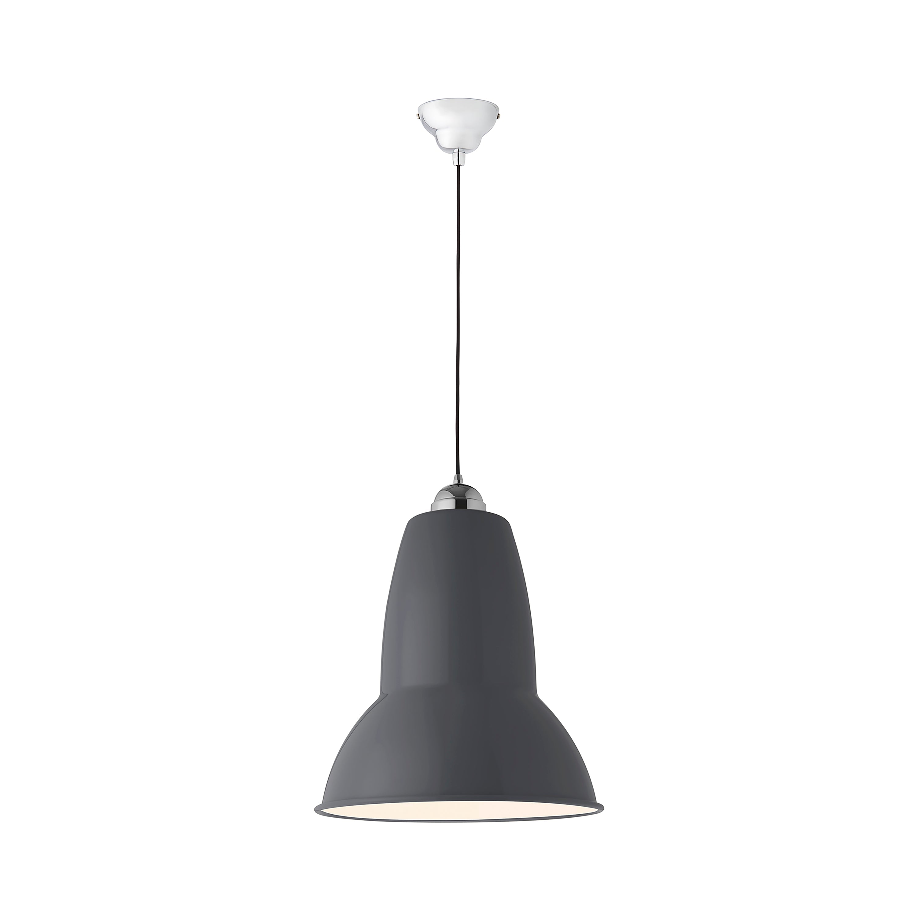 Original 1227 Giant Pendant Light: Slate Grey + Gloss