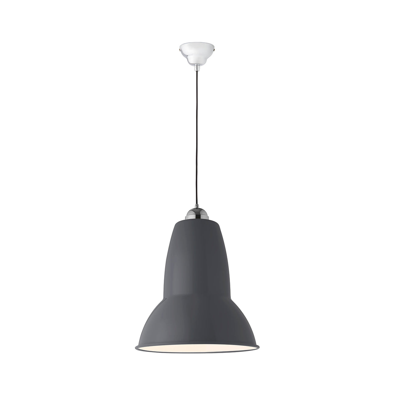 Original 1227 Giant Pendant Light: Slate Grey + Gloss