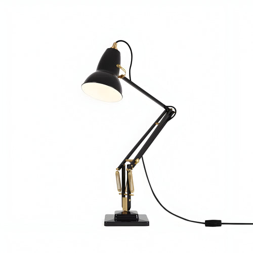 Original 1227 Brass Desk Lamp: Jet Black