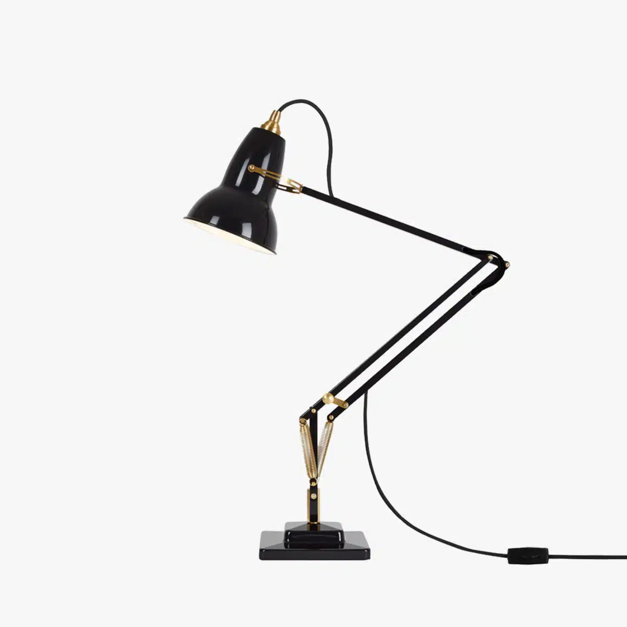 Original 1227 Brass Desk Lamp: Jet Black