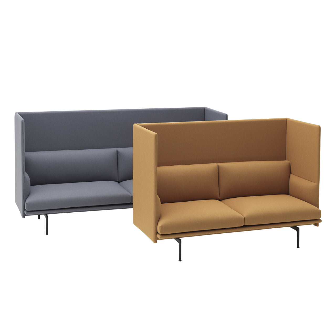 Outline Highback 2-Seater Sofa: Large