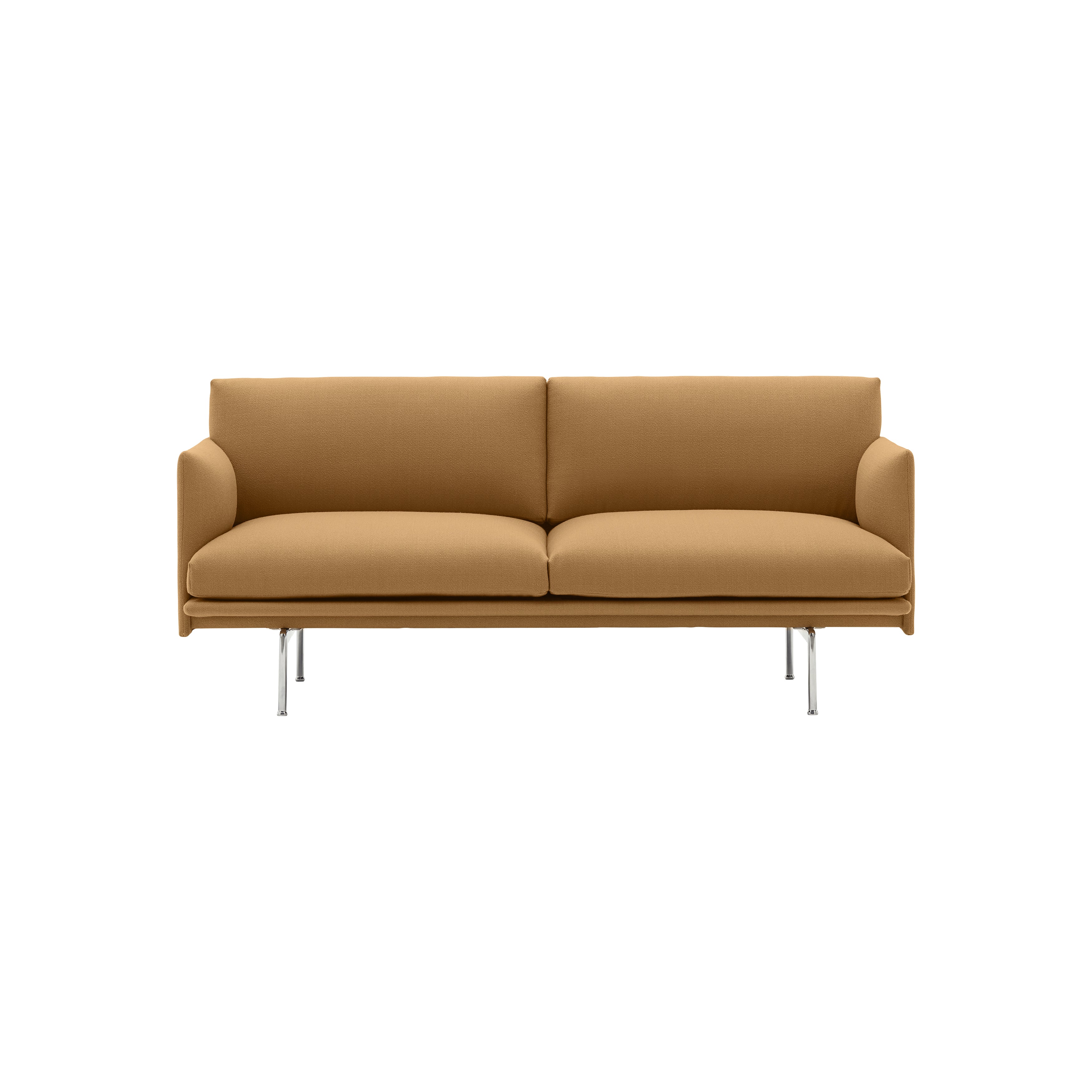 Outline Studio Sofa: Polished Aluminum + 66.9