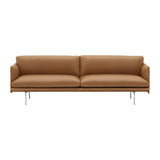 Outline Studio Sofa: Polished Aluminum + 86.6