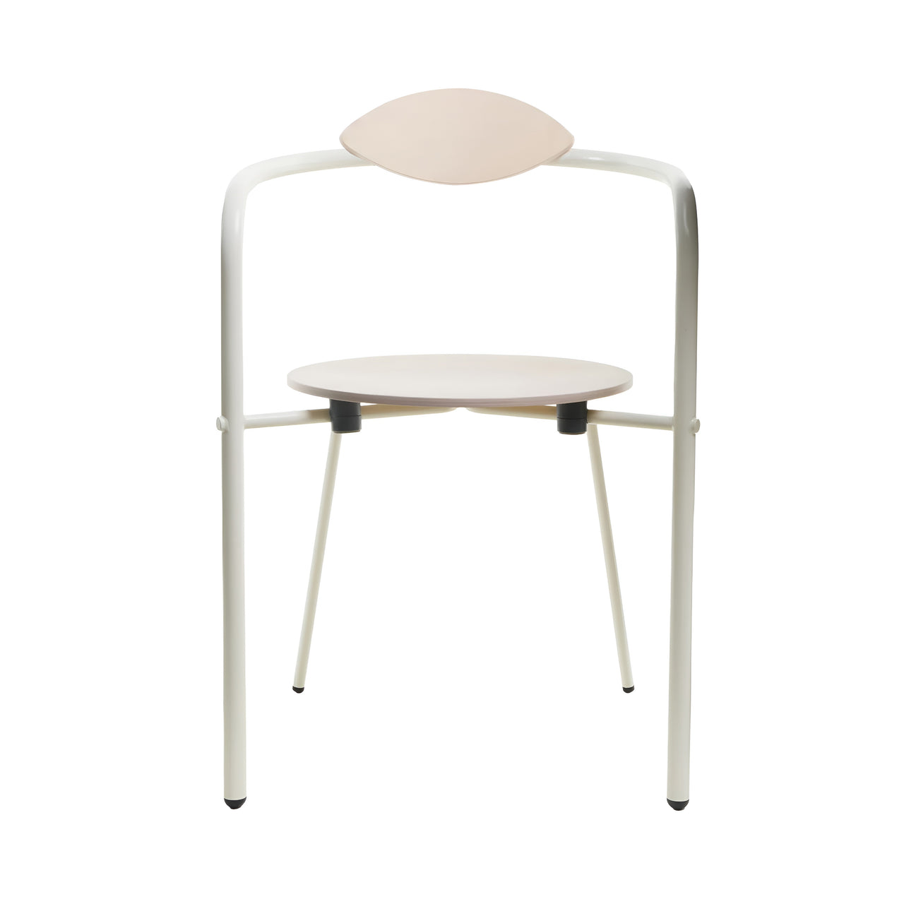 Simplex Stackable Chair: Set of 2 + With Backrest + Oyster White