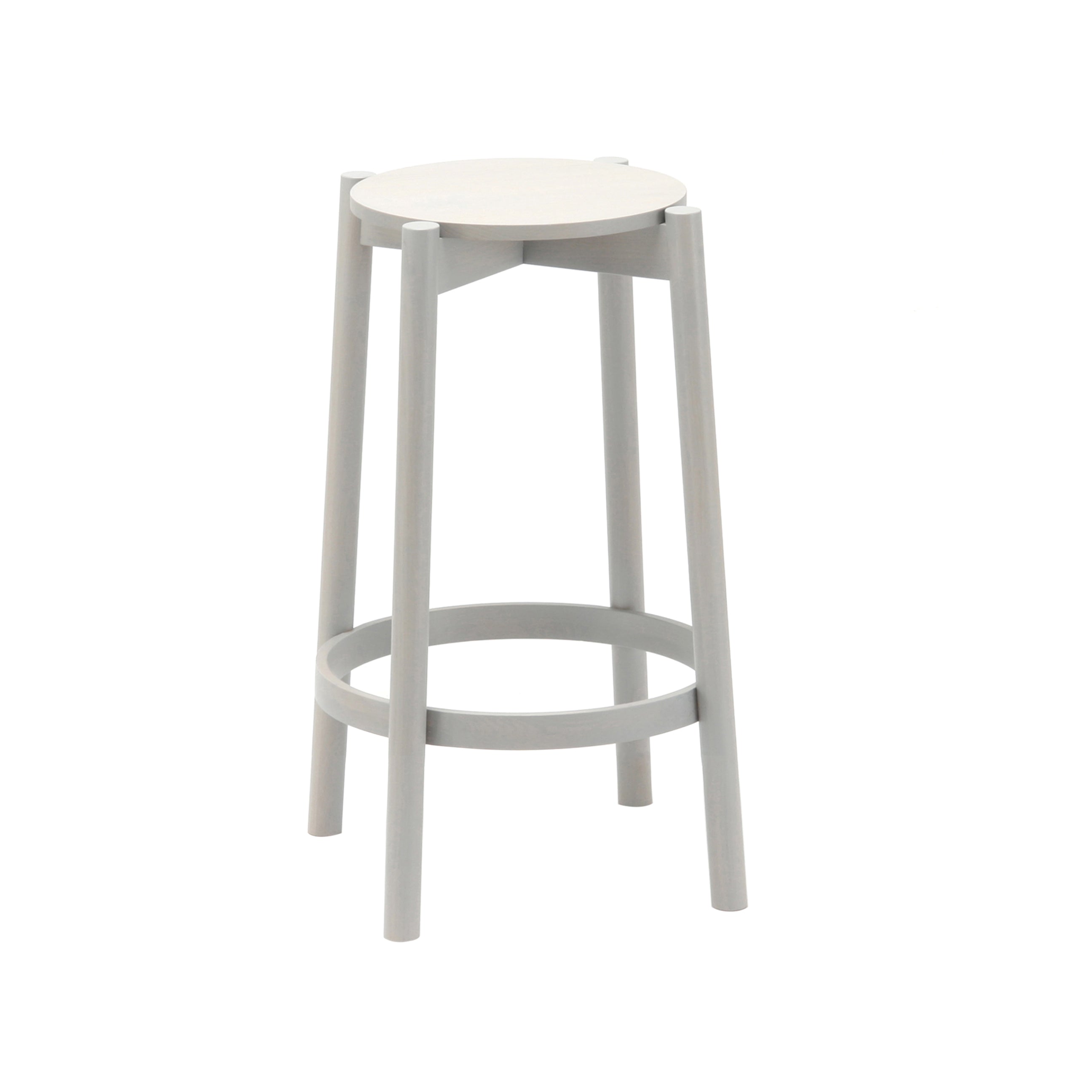 Castor Bar + Counter Stool: Counter + Grain Grey Oak