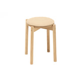 Castor Stool Plus with Pad: Pure Oak