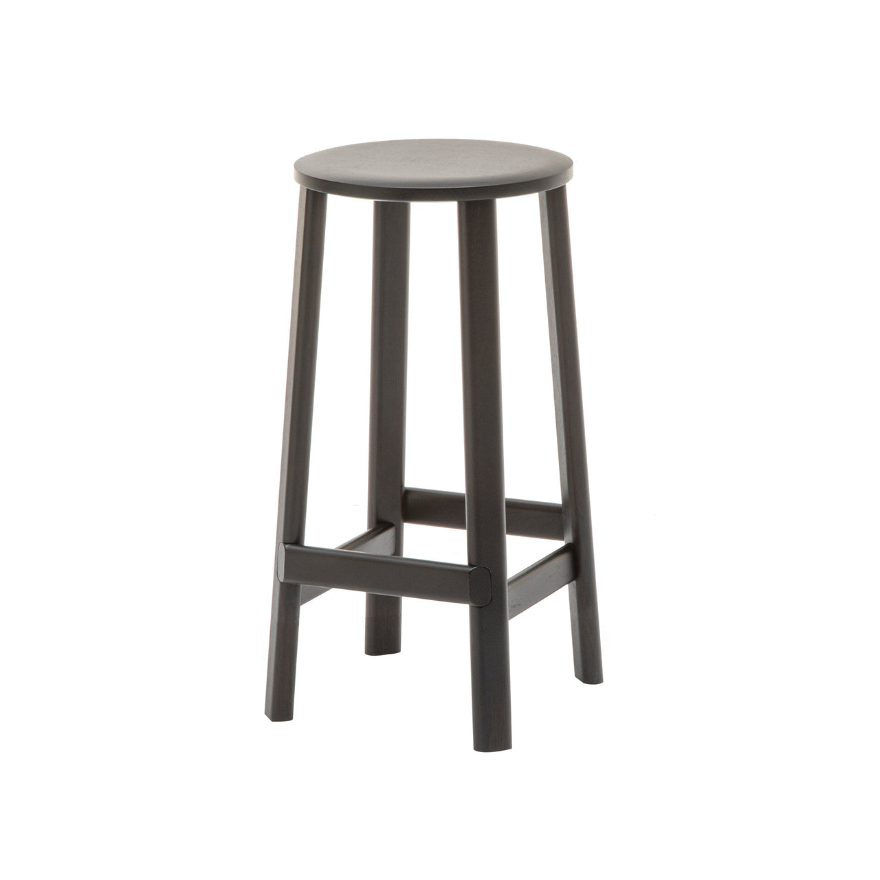 Archive Bar + Counter Stool with Seat Pad: Counter + Black + Without Pad