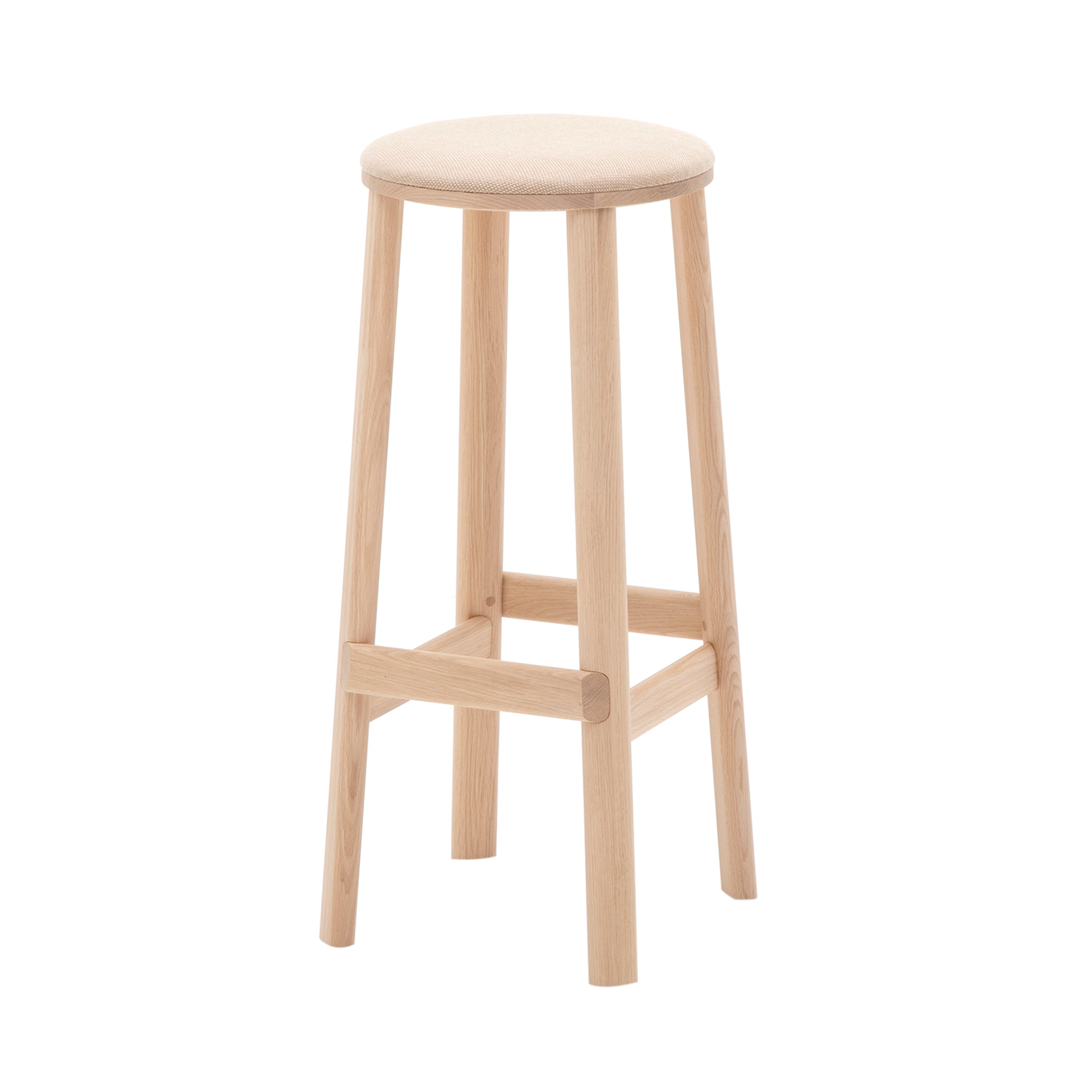 Archive Bar + Counter Stool with Seat Pad: Bar + Pure Oak + With Pad