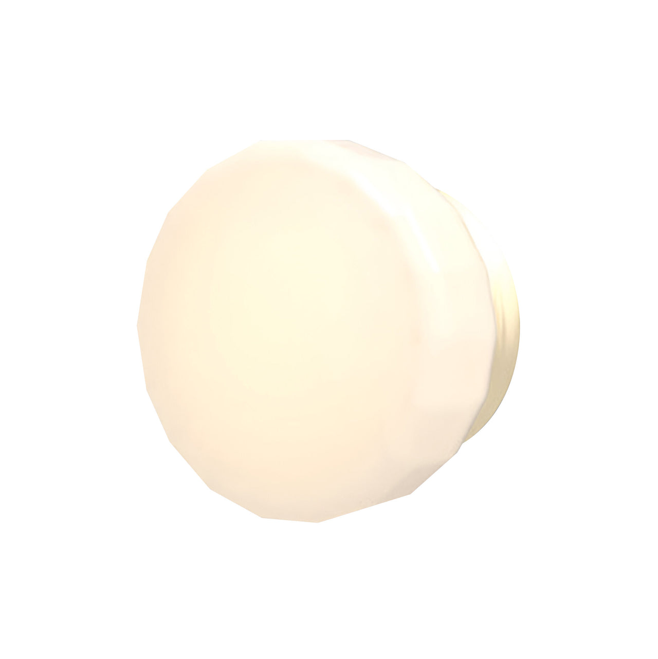 Pastille IP65 Wall Lamp: Collar + Faceted + Satin Brass