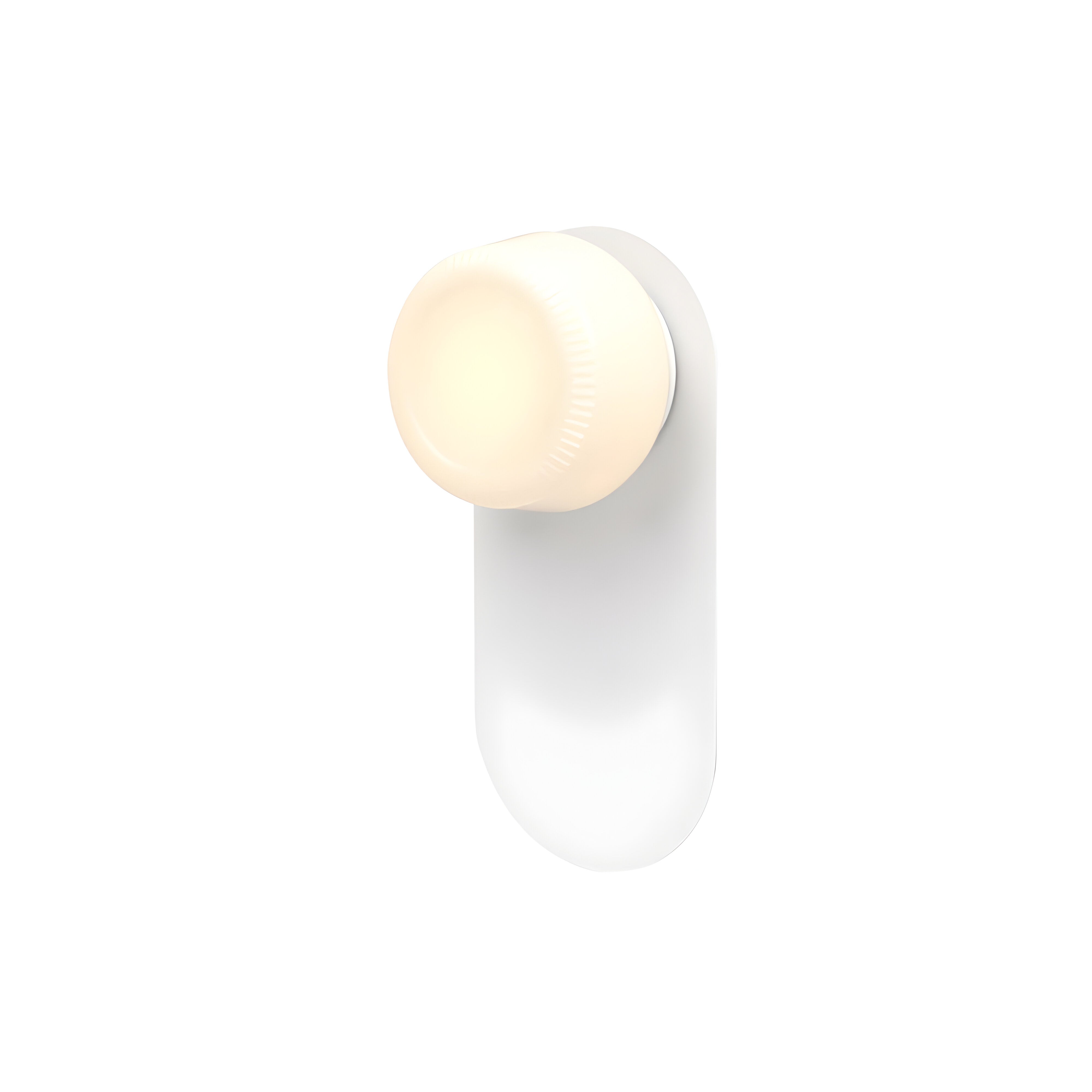 Pastille Wall Lamp: Wayfind + Ribbed + Matte White