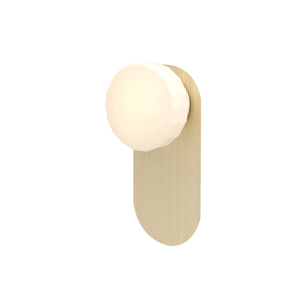 Pastille Wall Lamp: Wayfind + Faceted + Satin Brass