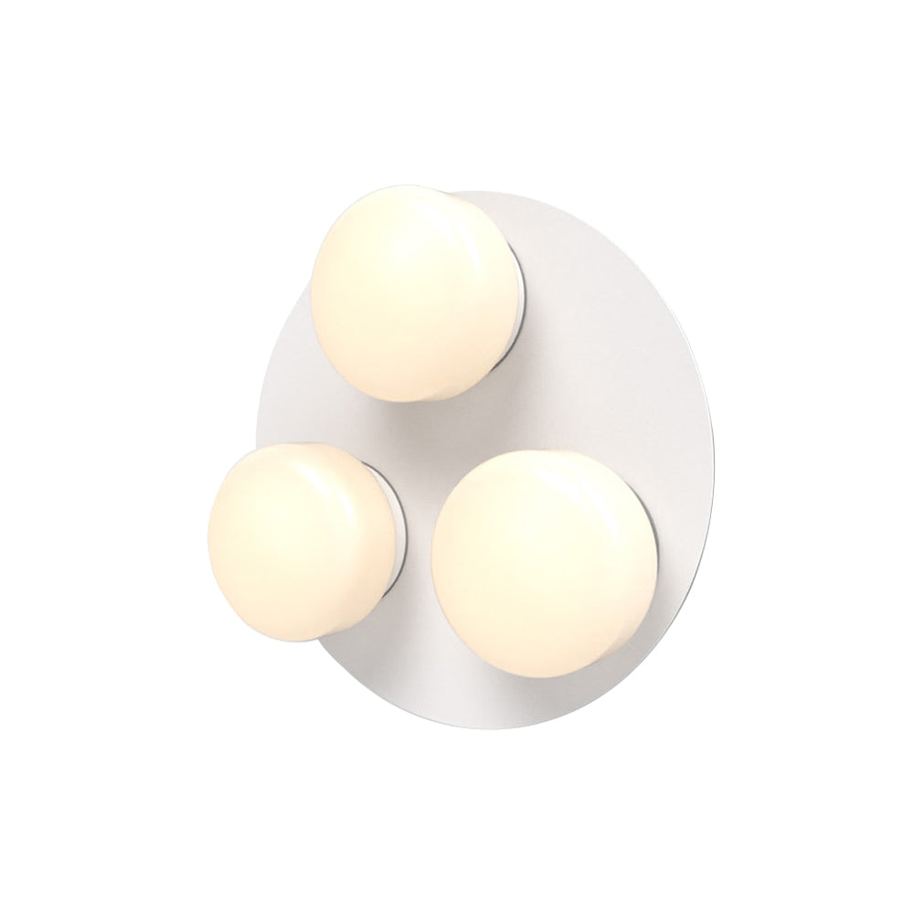Pastille 3 IP65 Wall Lamp: 3 Cluster + Droplet + Matte White