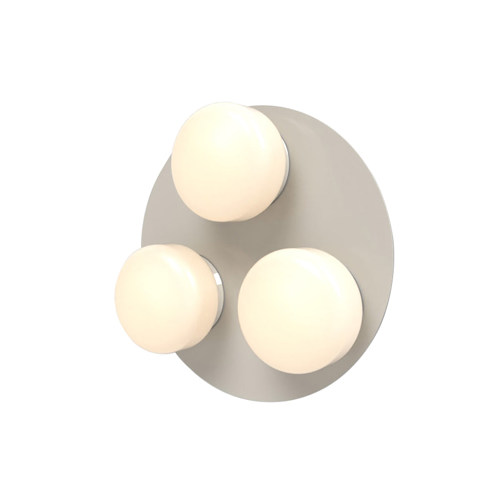 Pastille 3 IP65 Wall Lamp: 3 Cluster + Droplet + Silk Grey