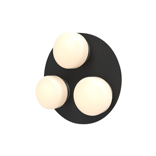 Pastille 3 Wall Lamp: 3 Cluster + Droplet + Matte Black