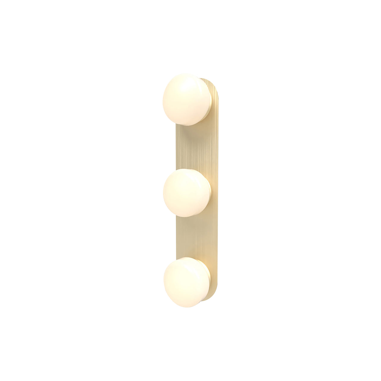 Pastille 3 IP65 Wall Lamp: 3 Vanity + Droplet + Satin Brass