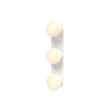 Pastille 3 Wall Lamp: 3 Vanity + Faceted + Matte White