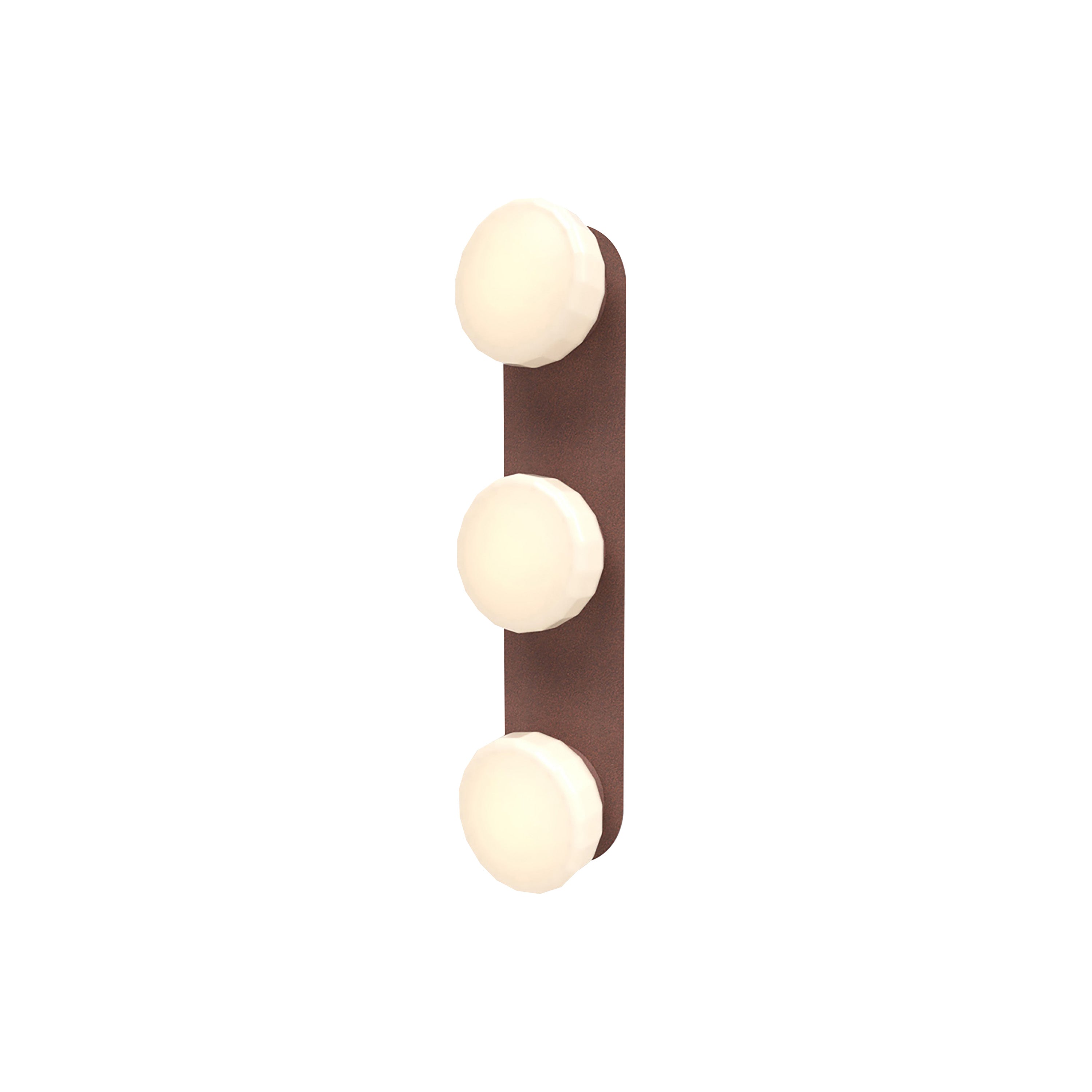 Pastille 3 Wall Lamp: 3 Vanity + Faceted + Breccia