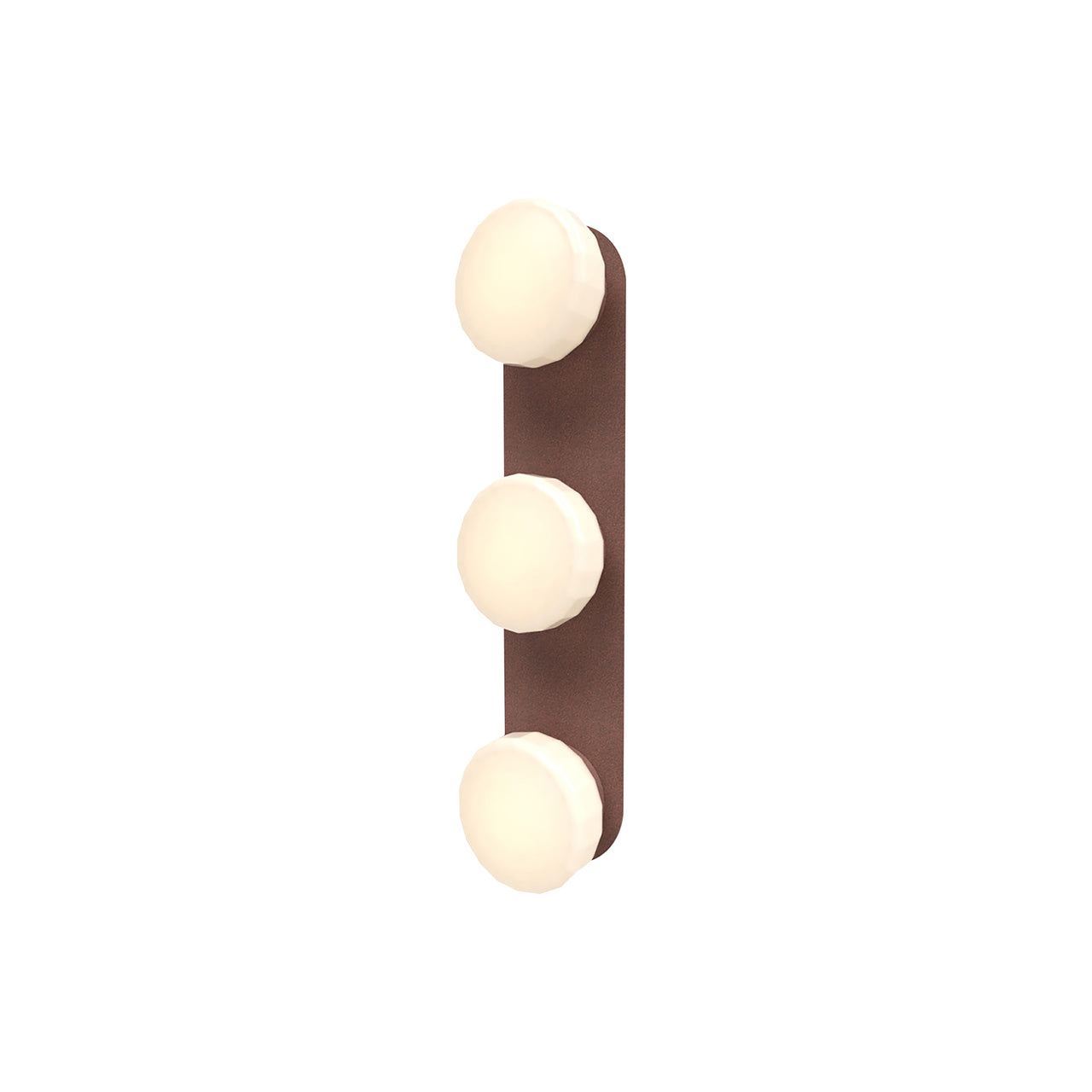 Pastille 3 Wall Lamp: 3 Vanity + Faceted + Breccia