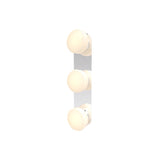 Pastille 3 Wall Lamp: 3 Vanity + Faceted + Polished Chrome
