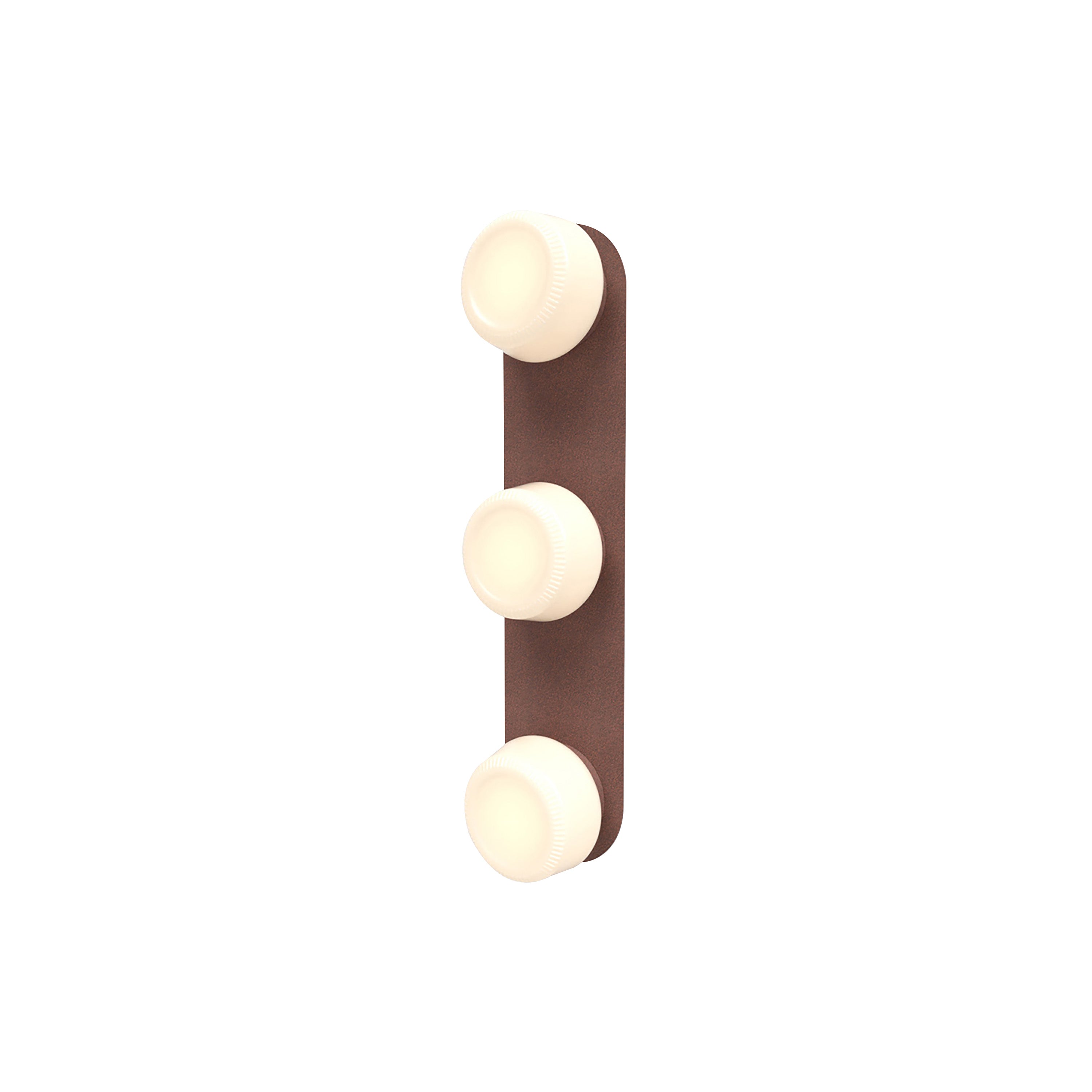 Pastille 3 Wall Lamp: 3 Vanity + Ribbed + Breccia