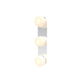 Pastille 3 IP65 Wall Lamp: 3 Vanity + Ribbed + Polished Chrome