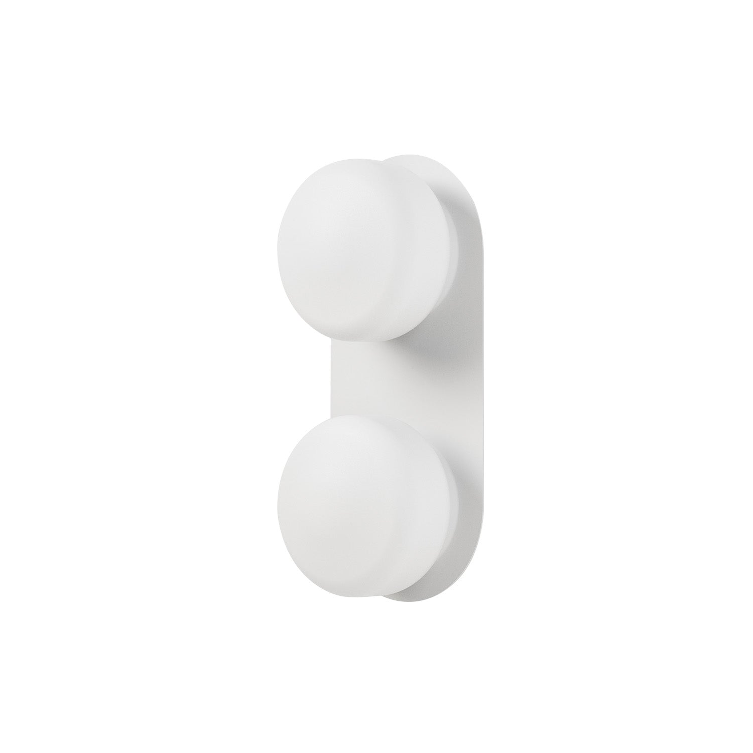 Pastille 2 Wall Lamp: 2 Heads Droplet + Matte White