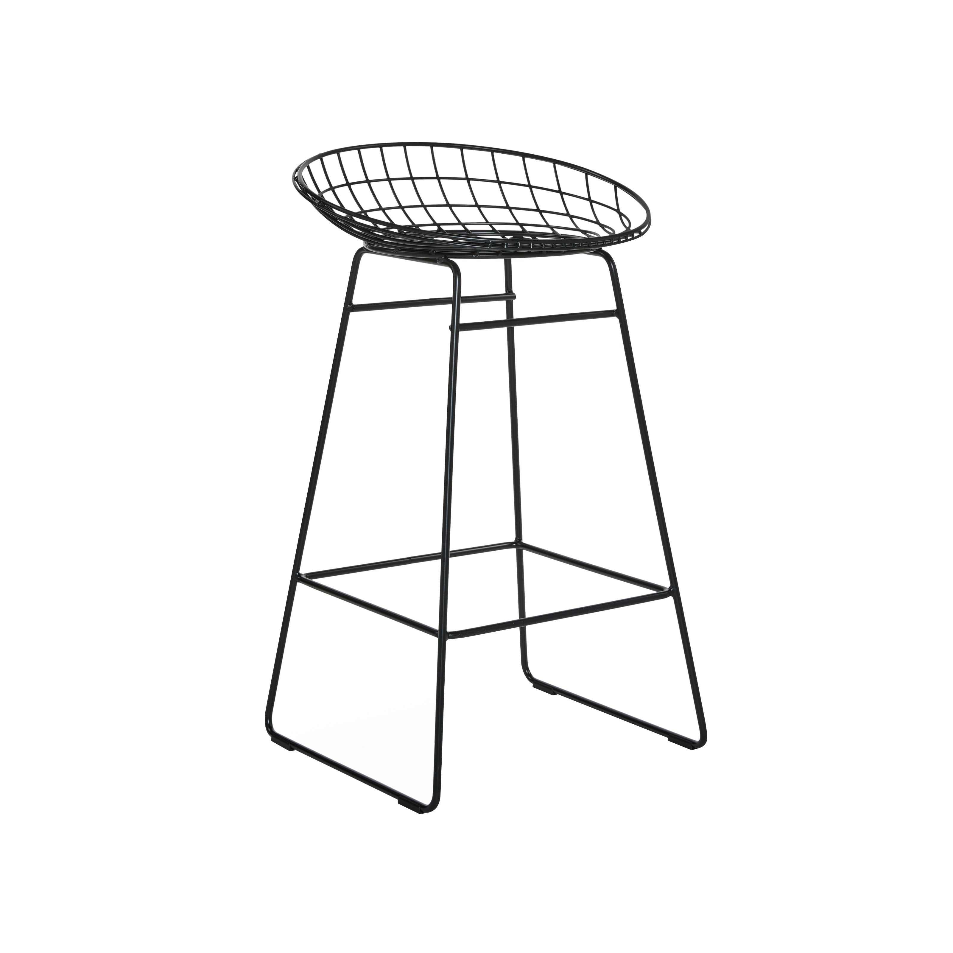 Wire Bar + Counter Stool: Counter + Black