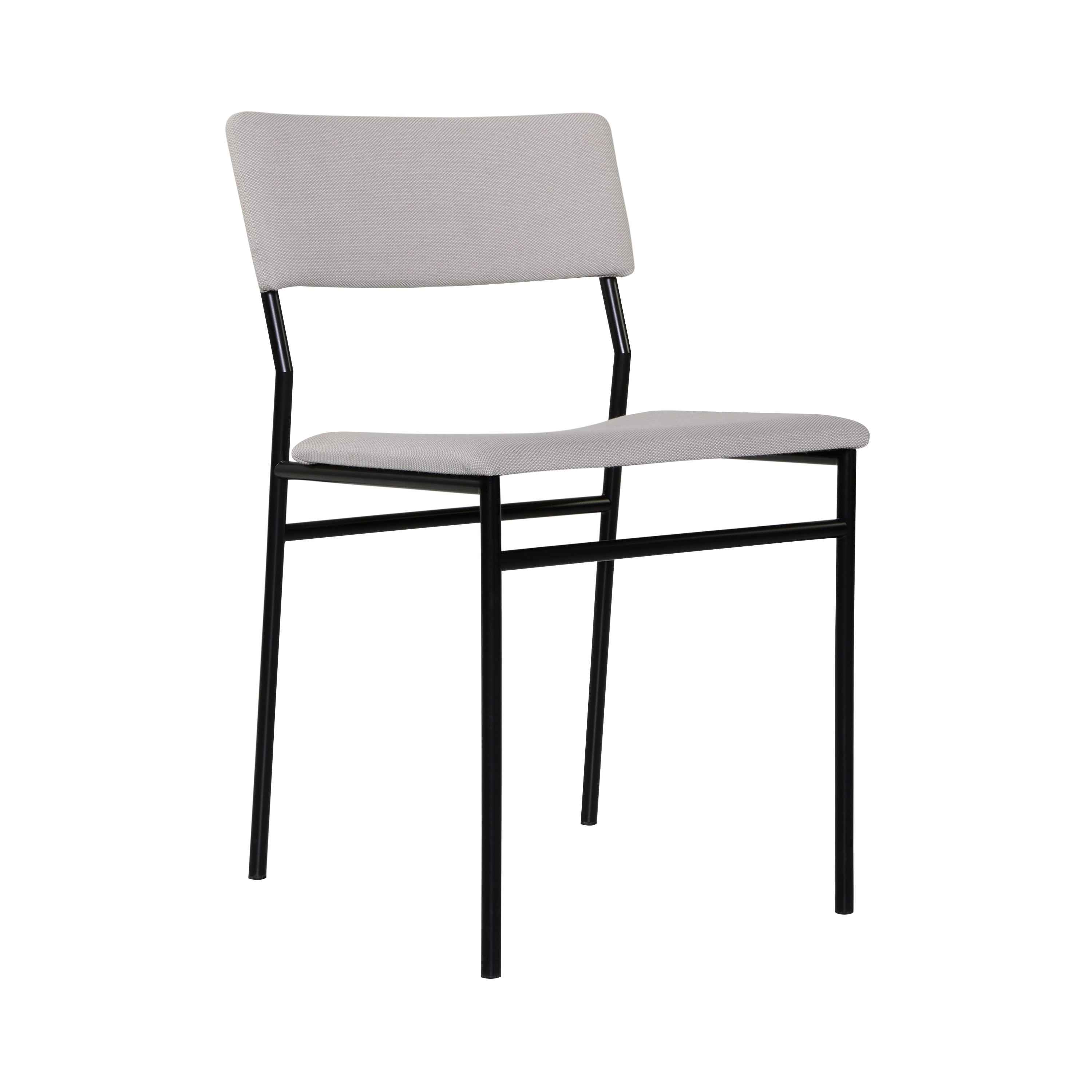SE07 Dining Chair: Black + Steelcut Trio 3 205