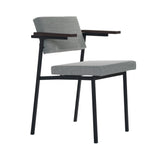 SE69 Dining Chair: Dark Brown Oak + Steelcut Trio 3 124