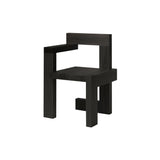 Steltman Chair: Left Arm + Black Oak